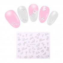 5 Sheets of Self-adhesive Tip Nail Art Stickers Decals