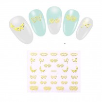 5 Sheets of Nail Art Stickers Decals Self-adhesive Design