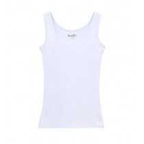 White Breathable Cotton Women Summer Camisole Baselayer Vest