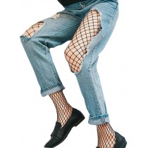 [Medium Hole] Set of 3 Women's Lace Tight Stretchy High Waist Fishnet Stockings Pantyhose