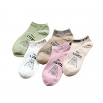 Cheap 5 Pairs Women Cotton Ankle Socks for All Seasons