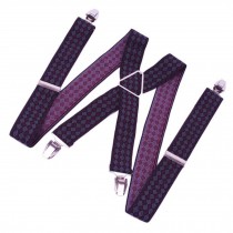 Men's X-Back Clip Suspenders Adjustable Shoulder Strap