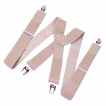 Shoulder Strap Adjustable X-Back Clip Suspenders for Men