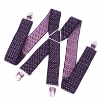Wide Adjustable Men's Suspenders Elastic Braces