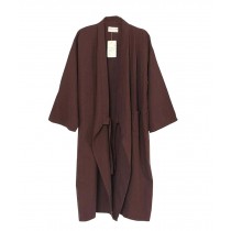 Comfortable Summer/Spring Men's Bathrobe/Pajams/Kimono Skirt with Strap-Khaki