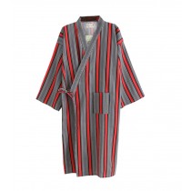 Kimono Men's / Women's Spa Robe Japanese Stype Bathrobe/Pajams-Red Stripes