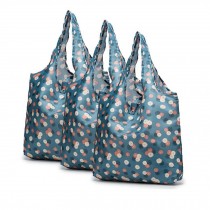 Set of 3 Collapsible Reusable Grocery Bags Good for Shopping
