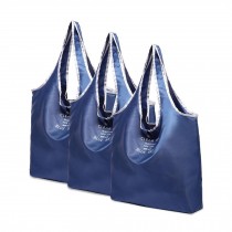 Set of 3 Reusable Grocery Bags - Blue