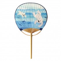 Japanese Paper Fans Handheld Fan for Boys and Girls