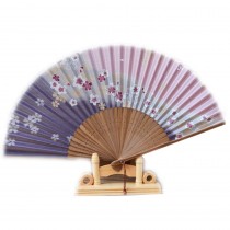Japanese style and wind style hand-held folding Chinese style silk fan