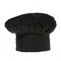 Chef Hat Adult Adjustable Elastic Baker Kitchen Cooking Chef Cap 2 Pcs, Black