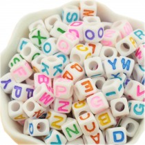 Acrylic Letter "A-Z" Beads for Ornaments Jewelry Making for Kids Jewelry