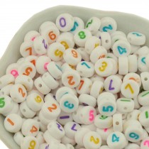 A-Z Letter Round Beads for DIY Ornament Gifts