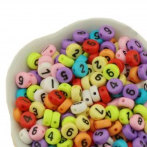 Colorful Round Beads A-Z Letter for Making Jewelry