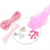 Set of 2 DIY Dream Catcher Craft Kit Meaningful Christmas Gifts - Pink