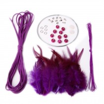 DIY Dream Catcher Craft Kit Handmade Christmas Gifts - Purple