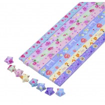 Beautiful Rose Flowers Pattern Origami Lucky Star Papers - 370 Sheets