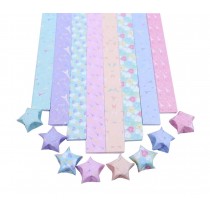 8 Colors Origami Stars Folding Paper Pack of 800 Sheets