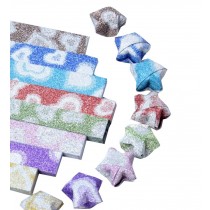 Bling Glitter 158 Sheets DIY Lucky Star Origami Paper