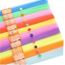 450 Sheets Plastic Lucky Star Folding Craft 10 Colors
