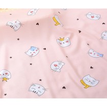 100*143 cm Artificial Cotton Fabric for DIY Clothes for Baby, Lovely Cat
