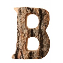Wooden Letter 'B' Hanging Sign Wood Alphabet Decoration