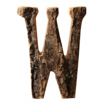 Wooden Letter 'W' Hanging Sign Home/Office Decoration Wall Ornament