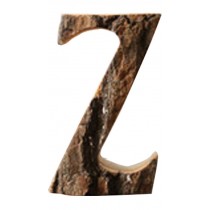 Wooden Letter 'Z' Hanging Sign Retro Soft Decoration Shop/Nome Decoration