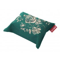 Green Roses Pattern Fabric Tissue Holder Home Decor