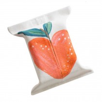Love Peach Pattern Cotton Linen Facial Tissue Box Cover Napkin Paper Bag Holder