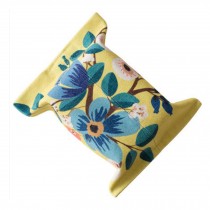 Yellow Bottom Flower Pattern Facial Tissue Box Cover Car Accessories