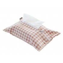 Pink and White Lattice Pattern Fabric Decoration Napkin Paper Towel Bag