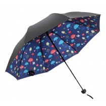 Parasol Sun-rain Umbrella Folding Anti-uv Parasol