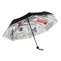UV Protection Travel Sun Blocking Umbrella - England Style