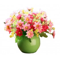 With Ceramic Container Beautiful Artificial Decoration Flowers