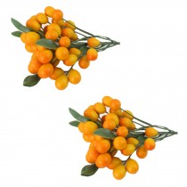 Artificial Kumquat Sets for Home House Kitchen Party Decoration 2 Sets