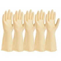 Latex Gloves Cleaning Gloves Household Gloves/Set Of  5