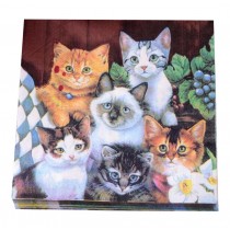Printed Cats Paper Napkins Tea Party Shower Luncheon Serviettes