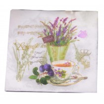 Flower Printed Napkins Perfect for Dinner Parties, Graduation Parties