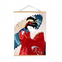 Japanese Character Decorative Scroll Painting for Sushi Bar Hotel, 40*30 cm, J