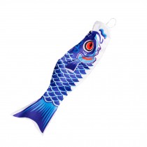 Japanese  Koi Fish Windsock Fish Flag Hanging Wall Decor, Blue