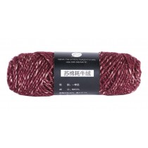 Cotton Yarn Wool - Red Wine Color