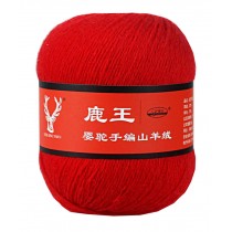 Red Crafts Knitting Cashmere Blended Wool Yarn Soft