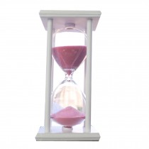 Hourglass Sand Timers 60 min, Purple Sand and White frame