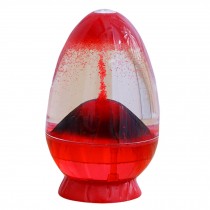 Volcano Hourglass for Home Decor - Red