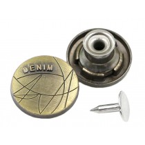 Metal Retro Jeans Buttons Replacement Kit Pack of 10