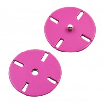 Rose Red 18mm Press Metal Snap Buttons 6 pcs
