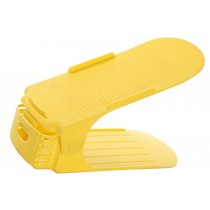 Yellow Shoe Holder One-Piece Double Shoe Rack  /Set Of 3