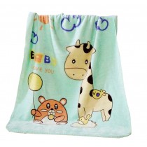 Lovely Giraffe Kids/Baby Sleep Blanket Animal Printed Coral Fleece Blanket