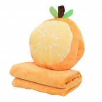 Kids/Adults Fruit Blanket and Pillow Coral Fleece Blanket/Doll